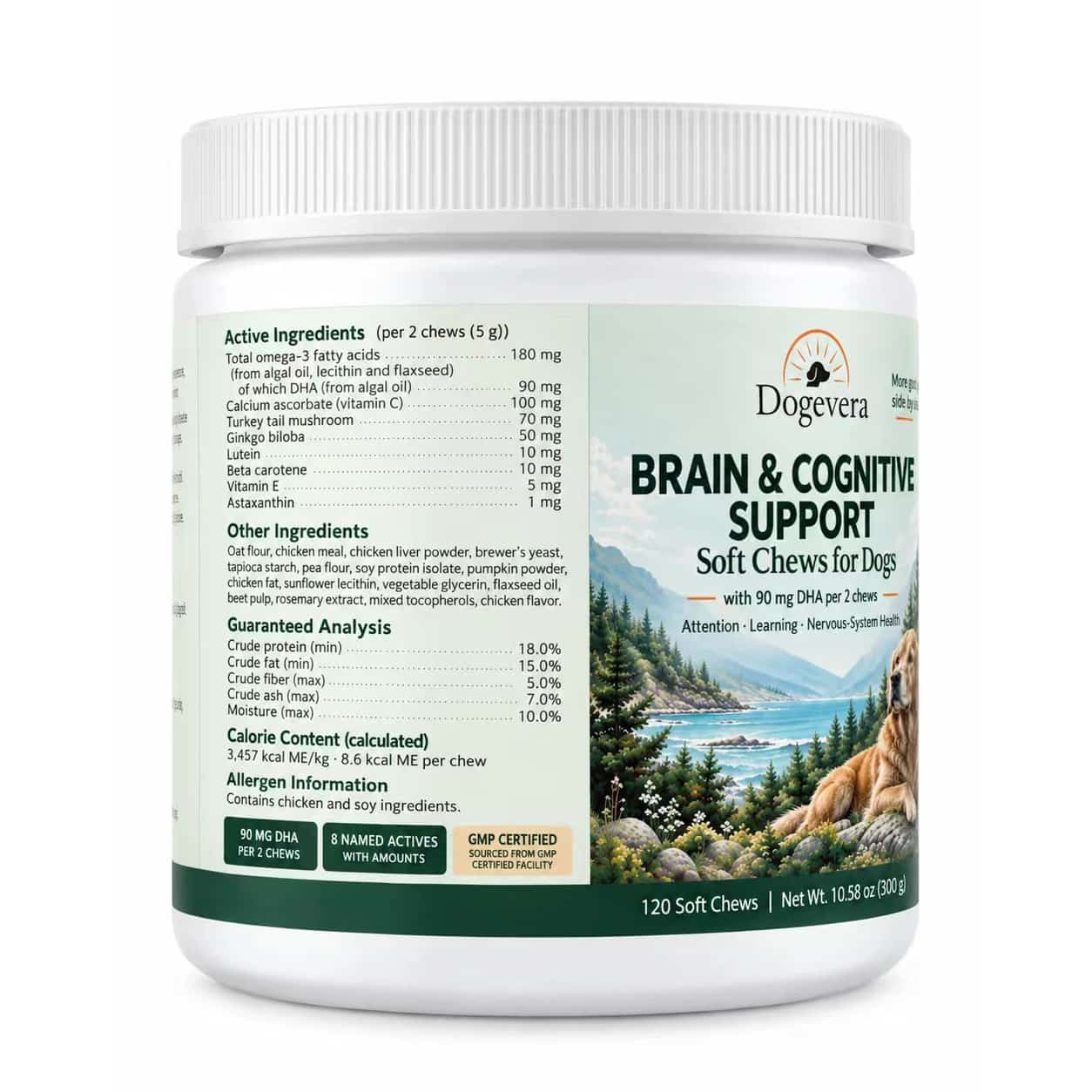 Dogevera Brain & Cognitive Support Soft Chews for Dogs thumbnail 9