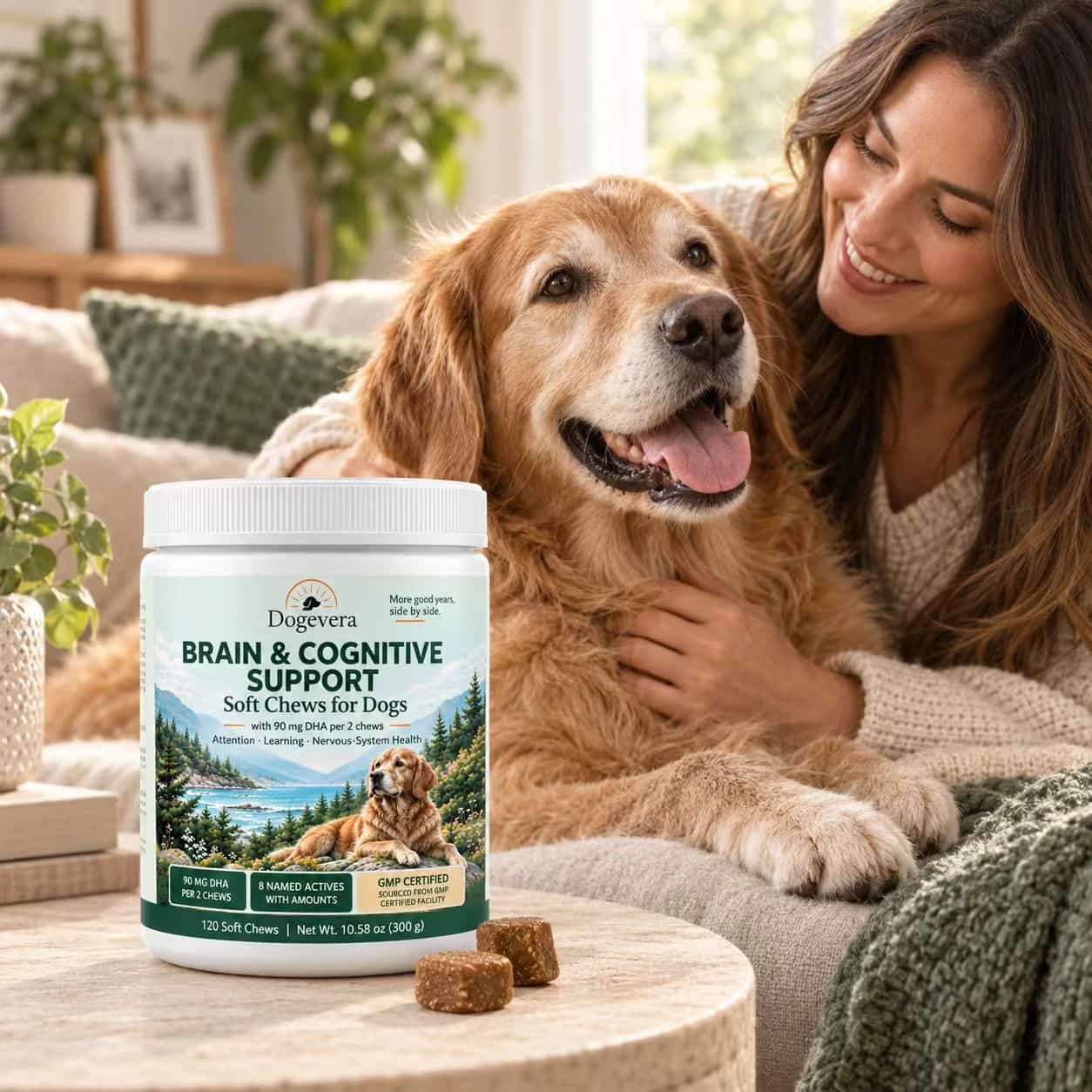 Dogevera Brain & Cognitive Support Soft Chews for Dogs thumbnail 2