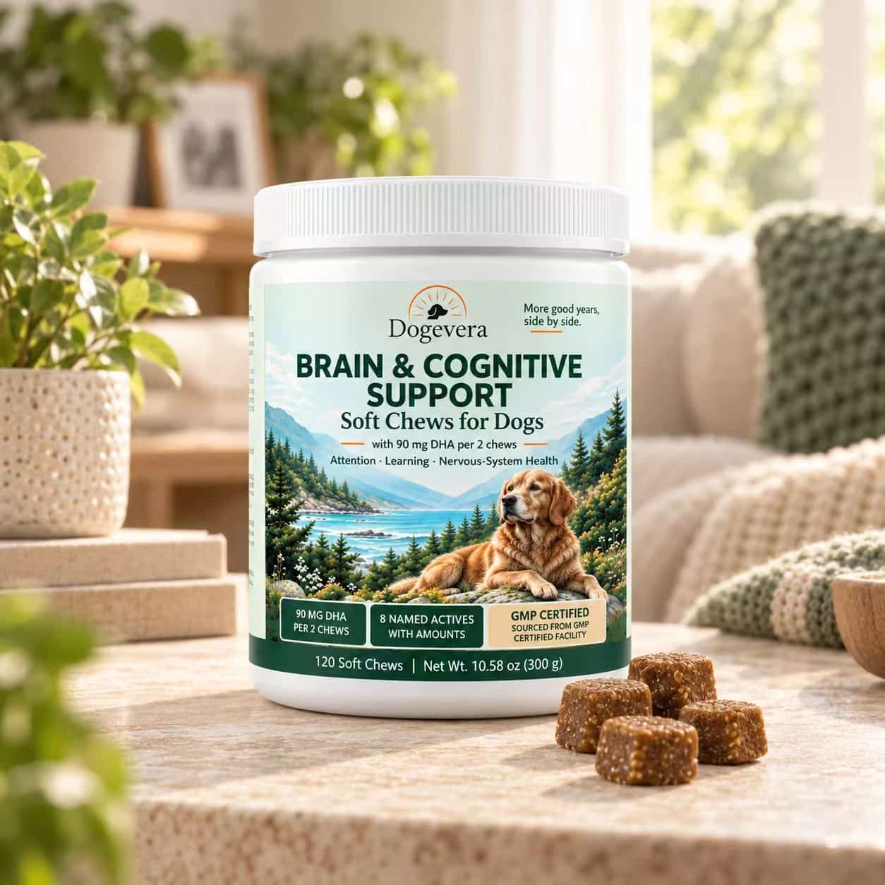 Dogevera Brain & Cognitive Support Soft Chews for Dogs thumbnail 6
