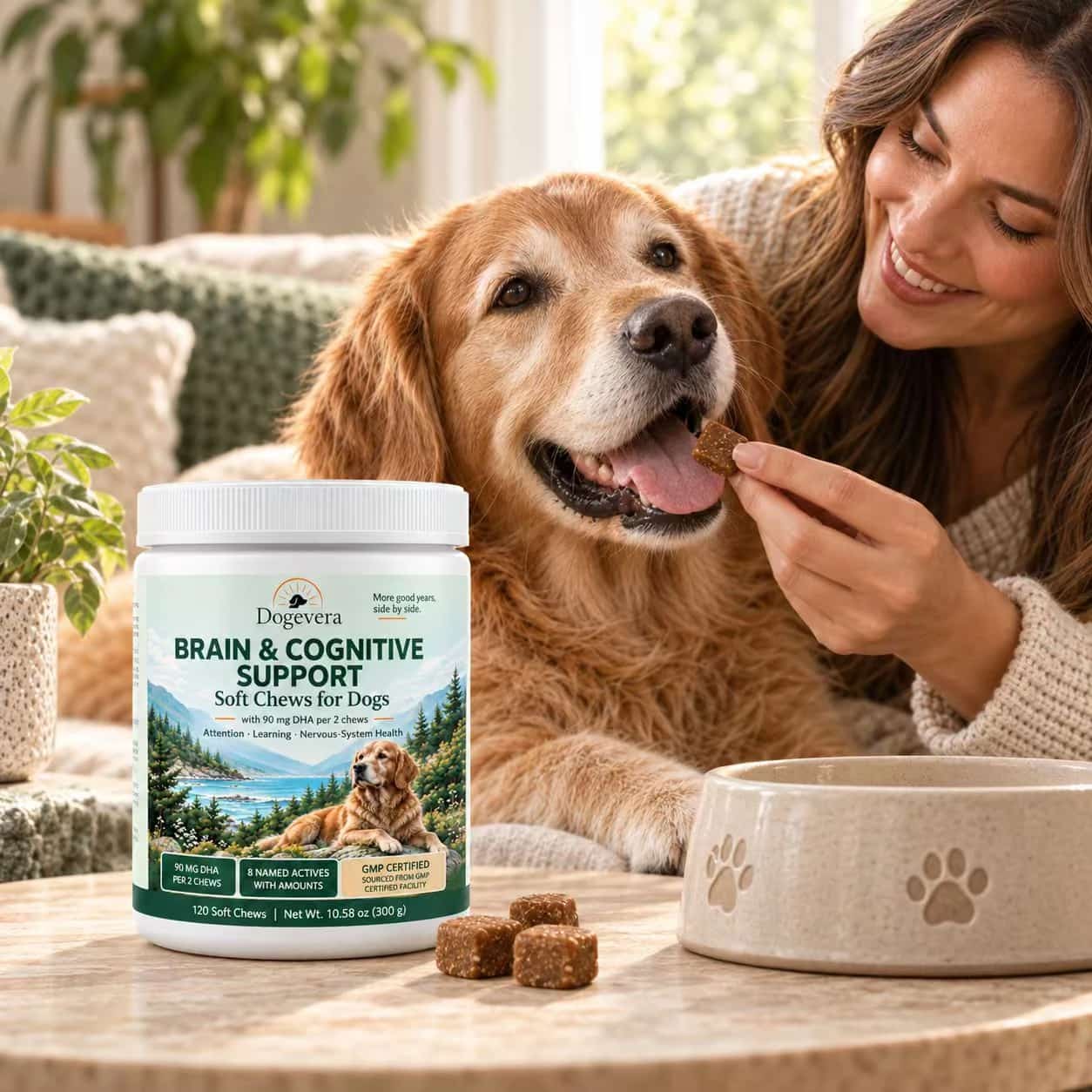 Dogevera Brain & Cognitive Support Soft Chews for Dogs thumbnail 3