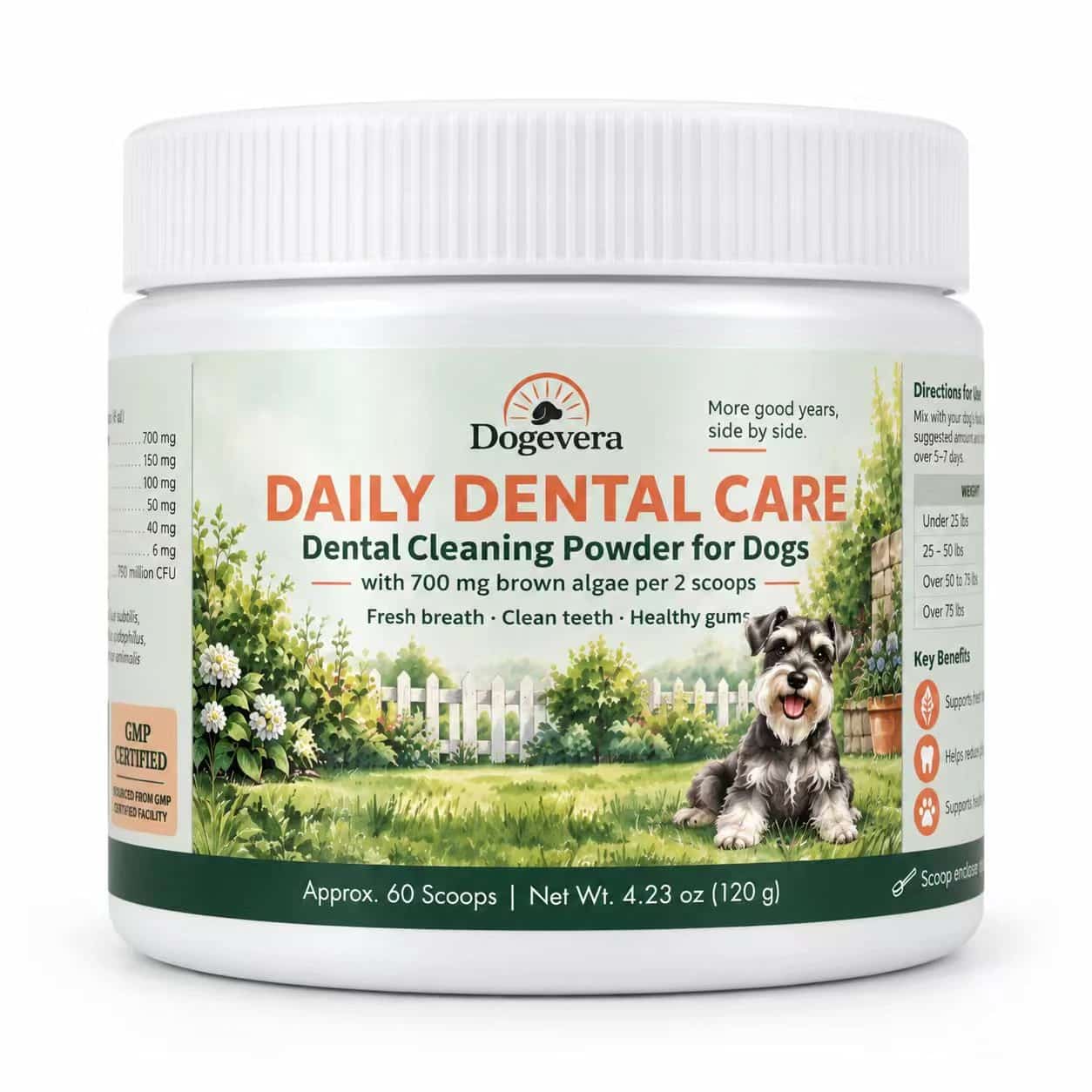 Dogevera Daily Dental Cleaning Powder for Dogs thumbnail 1
