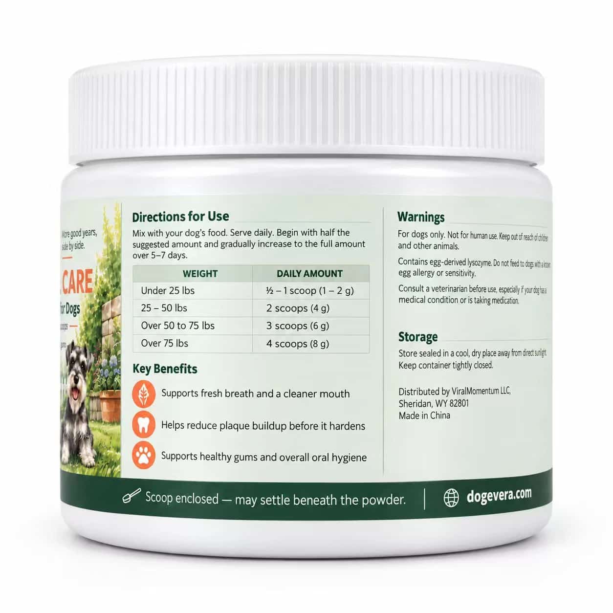 Dogevera Daily Dental Cleaning Powder for Dogs thumbnail 7