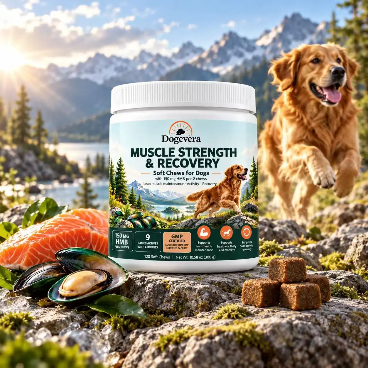 Dogevera Muscle Strength & Recovery Soft Chews for Dogs thumbnail 2