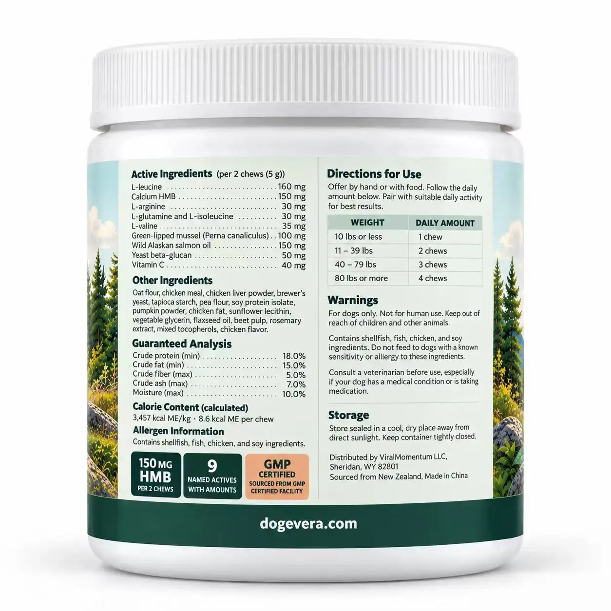 Dogevera Muscle Strength & Recovery Soft Chews for Dogs thumbnail 9