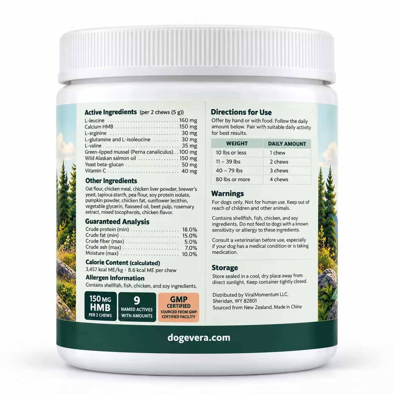 Dogevera Muscle Strength & Recovery Soft Chews for Dogs thumbnail 8