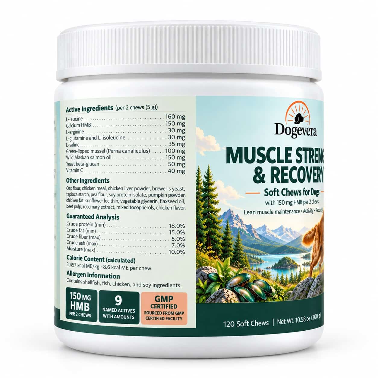 Dogevera Muscle Strength & Recovery Soft Chews for Dogs thumbnail 9