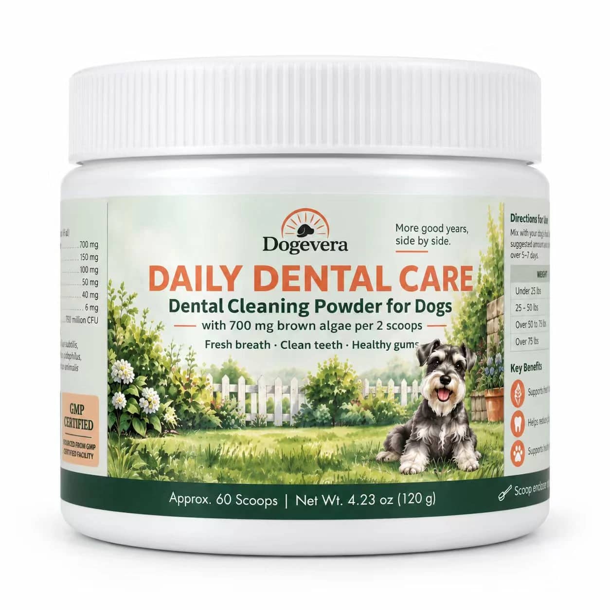 Polvere dentale quotidiana per cani