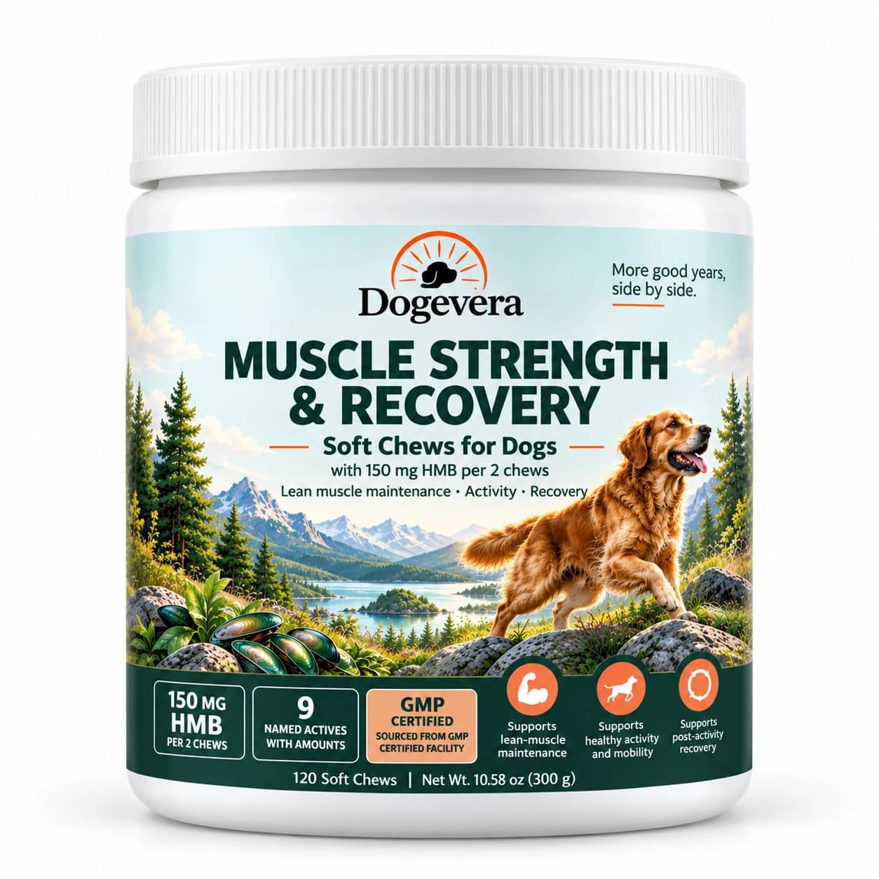 Masticables para fuerza y recuperación canina