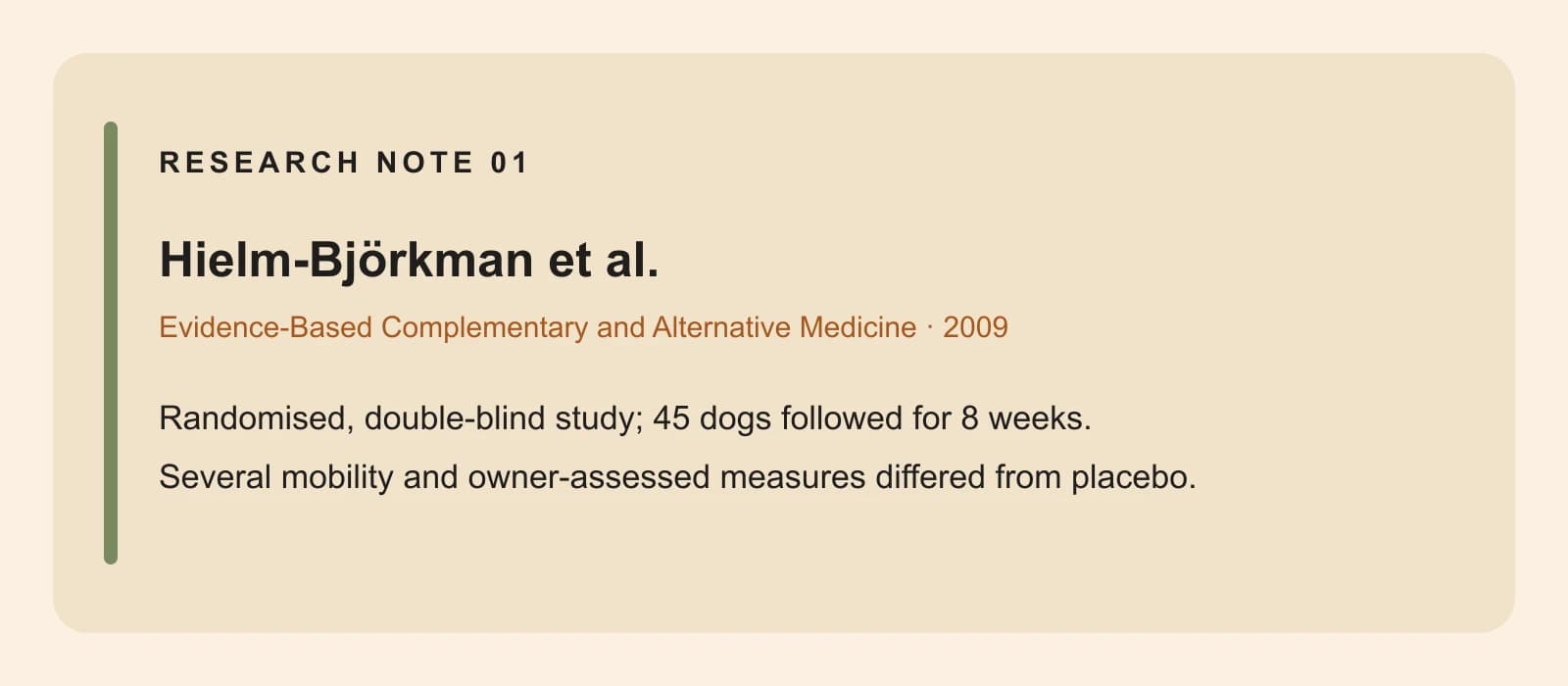 Hielm-Bjorkman et al., 2009
