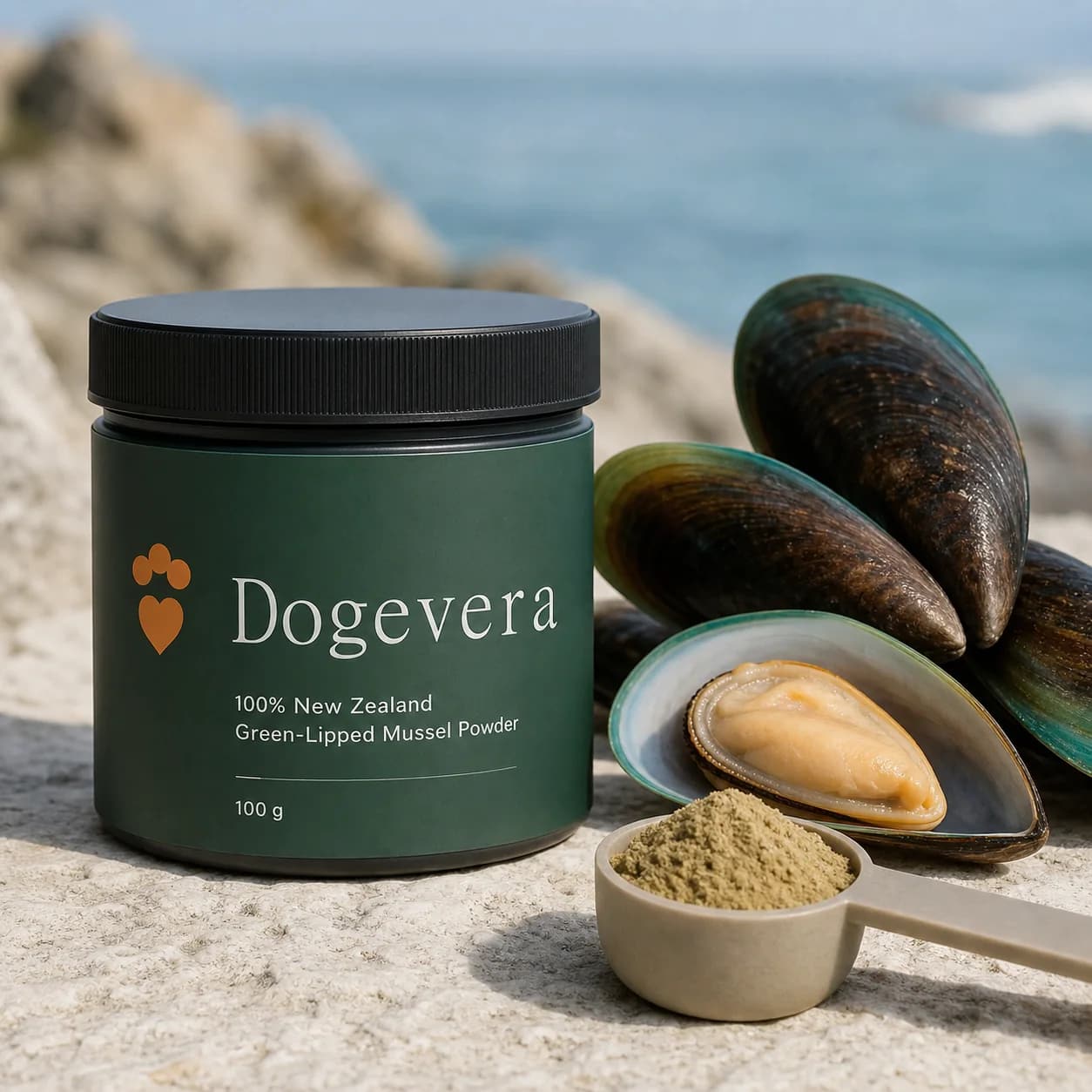 100% New Zealand Green-Lipped Mussel Powder for Dogs product view