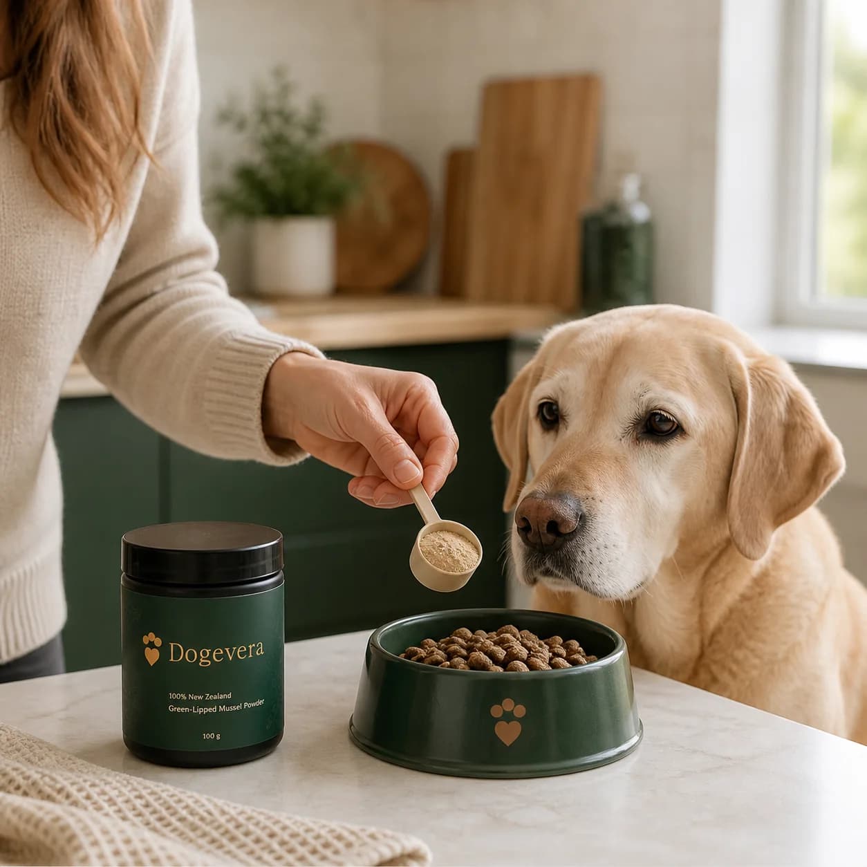 100% New Zealand Green-Lipped Mussel Powder for Dogs product view