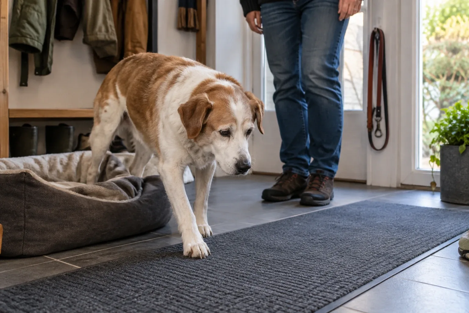 Cane con artrosi: deve camminare?
