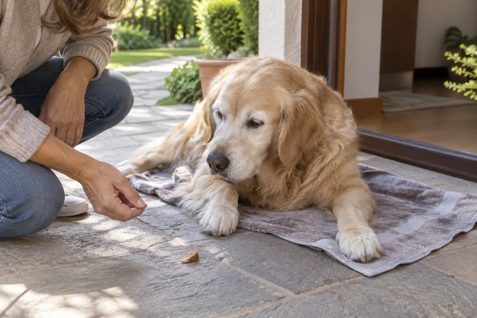 Denti marci nel cane anziano: dolore e cosa fare