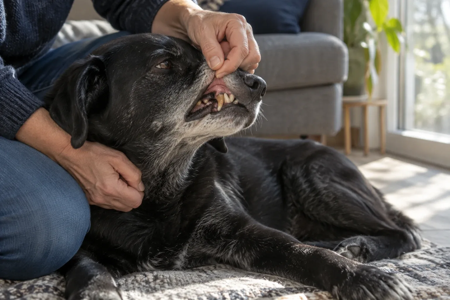 Détartrage du chien âgé : comment décider ?