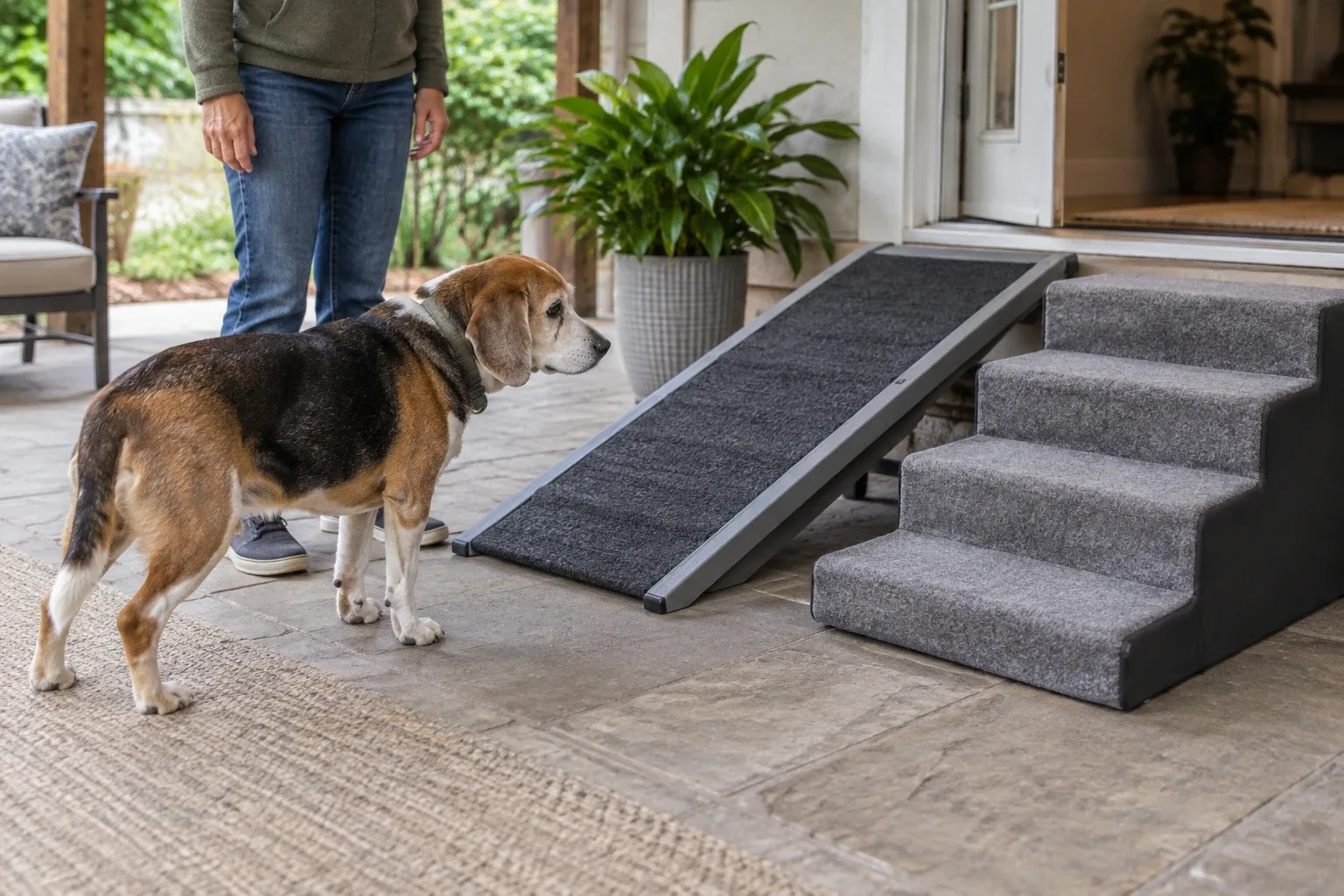 Dog Ramps vs. Stairs for Senior Dogs: How to Choose