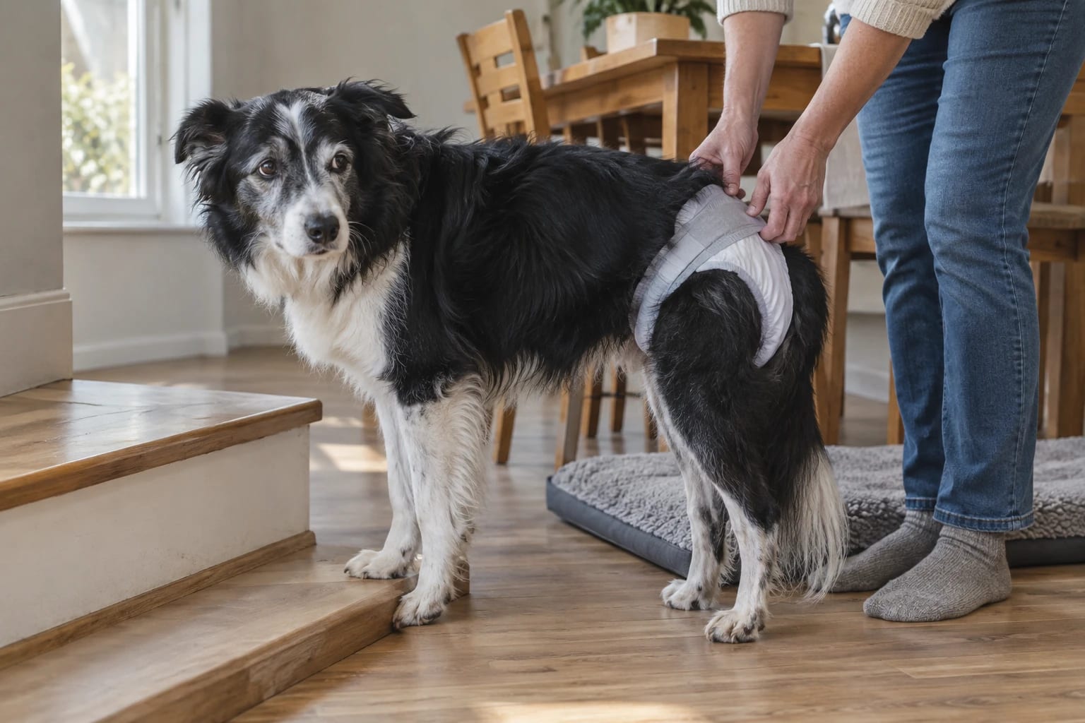 Incontinencia en perros mayores: guía práctica de pañales
