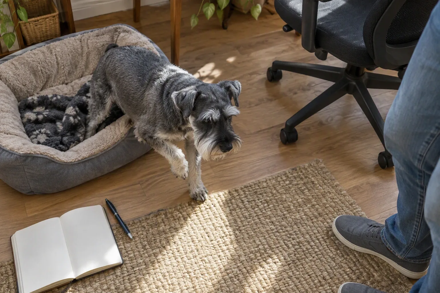 Mi perro cojea de una pata delantera: qué observar en casa