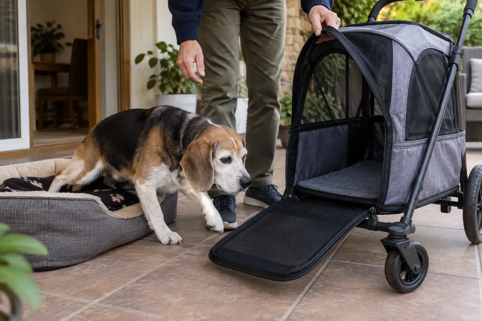 Passeggino per cane anziano: guida alla scelta