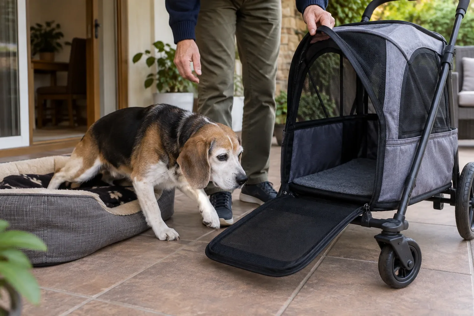Passeggino per cane anziano: guida alla scelta