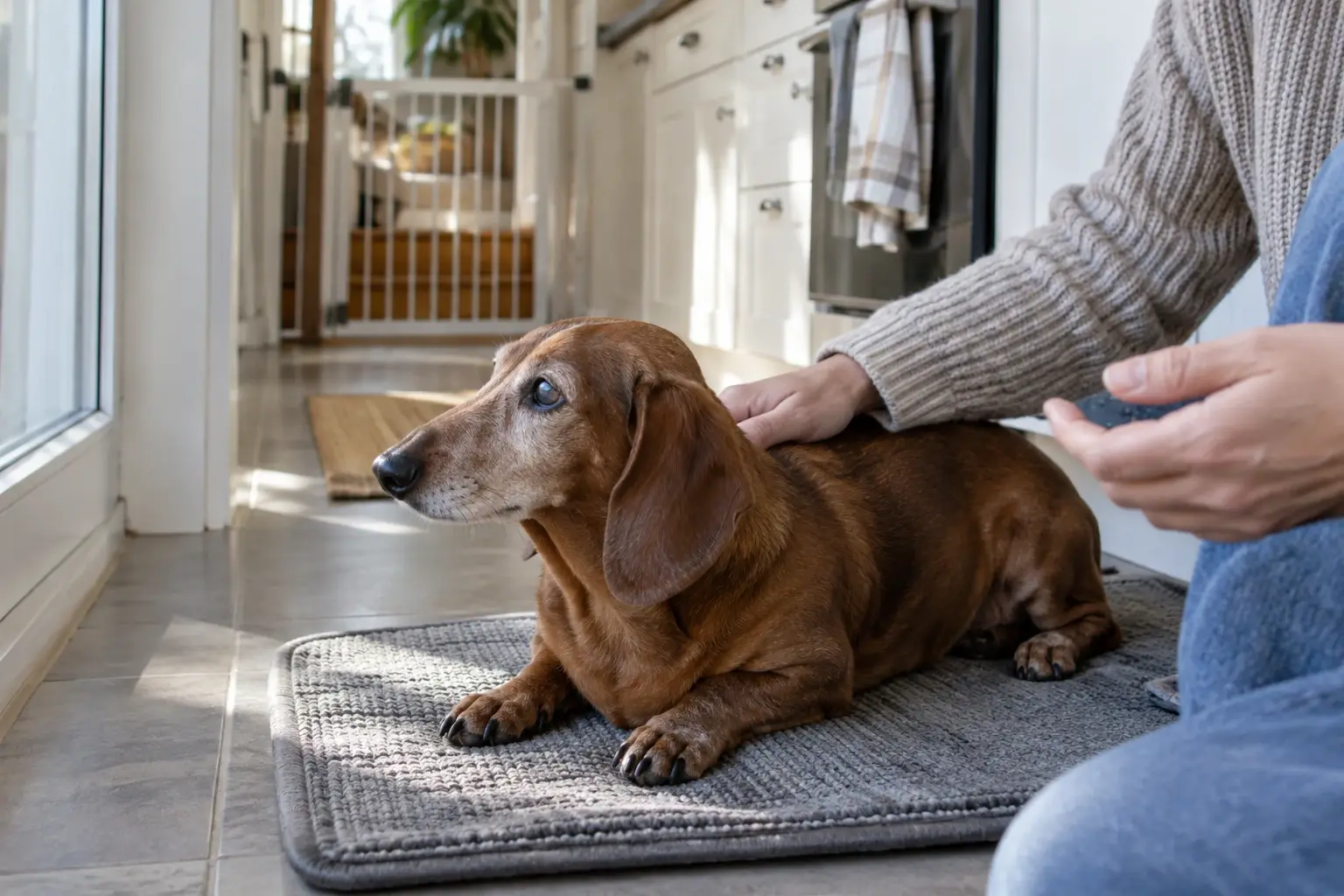 Pérdida de visión en perros mayores: adaptar la casa con calma