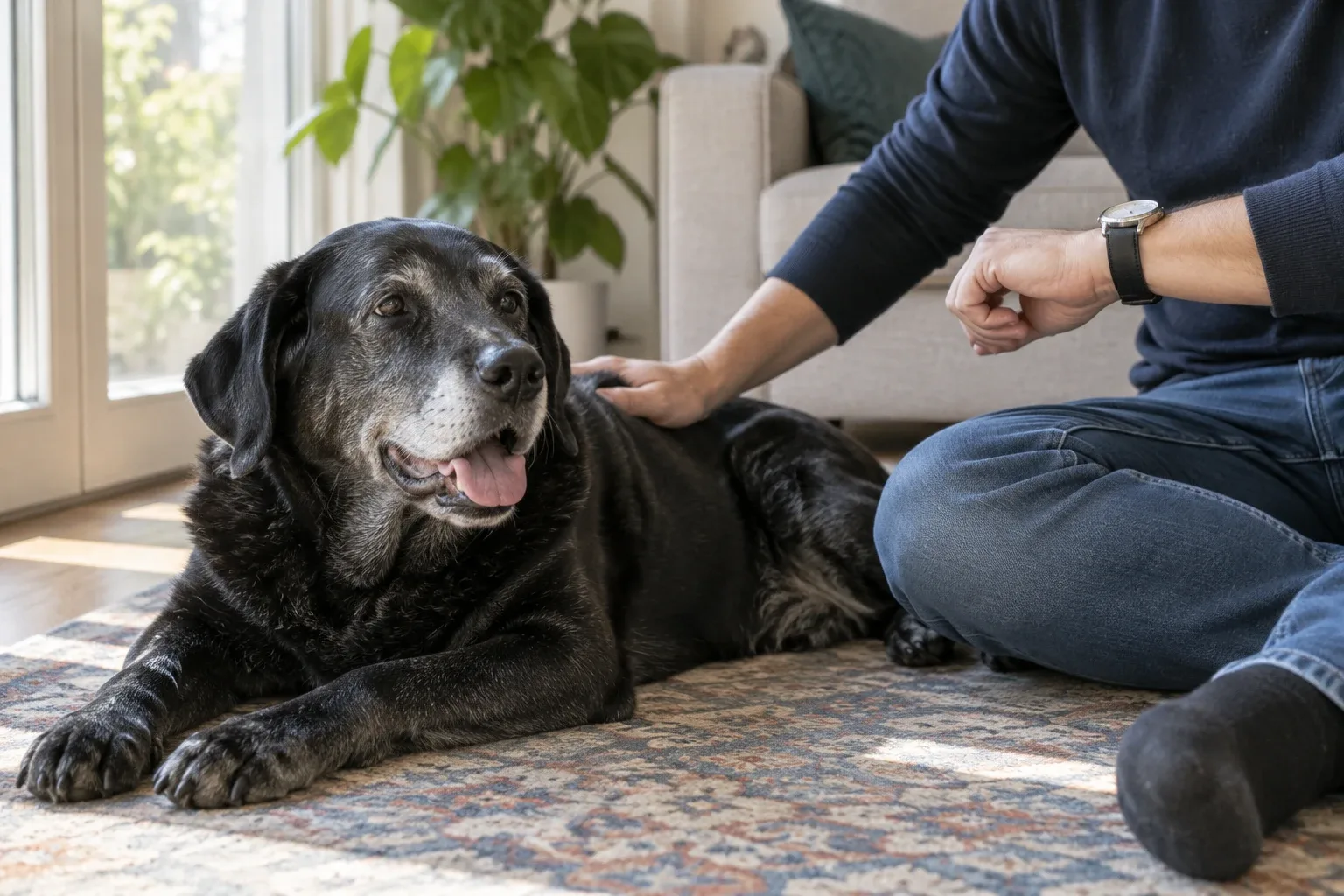 Respiro affannoso nel cane anziano: quando preoccuparsi