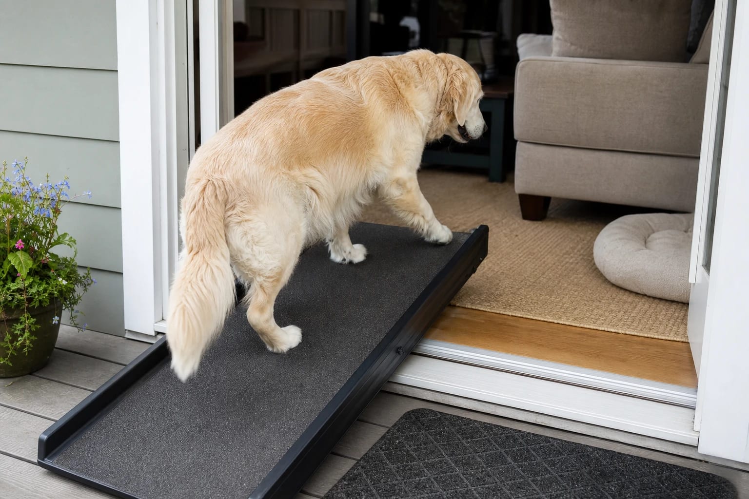 Dog Needs a Run-Up to Jump on the Couch?